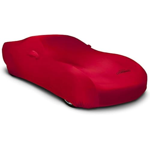 Image of Coverking Custom Fit Exterior Car Cover Designed for Select Acura NSX Model Vehicles: Satin Stretch Fabric, Red