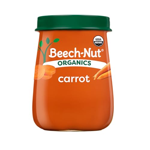 Beech-Nut Organics Stage 1 Organic Baby Food Carrots 4 oz Jar (10 Pack)