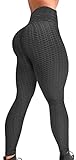 ToKuaigo Women's High Waisted Booty Yoga Leggings Tummy Control Butt Liftting Anti Cellulite Workout...