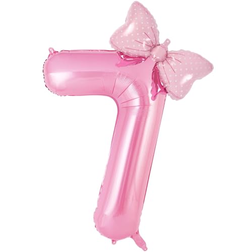 Palloncino Numero 7, 40 Pollici Gonfiabili Pallone per Anniversario, Numeri Gonfiabili Compleanno Grandi, Anniversario Baby Shower Festa Decorazioni