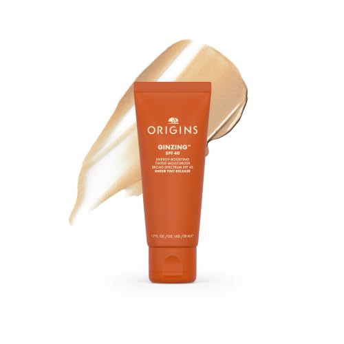 Origins GinZing Energy-Boosting Tinted Moisturizer with SPF 40 | Hydrates & Perfects | Skin Tint with Caffeine and Ginseng 1.7 Fl Oz