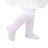 American Trends Baby White Tights 12-18 Months Ballet Tights for Girls 18-24 Months Ultra Soft Dance Tights...