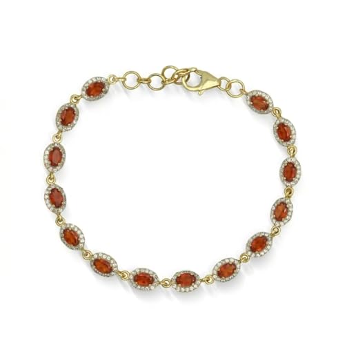 Bracelet cornaline plaqué or pour illuminer vos tenues d'été et vos soirées élégantes