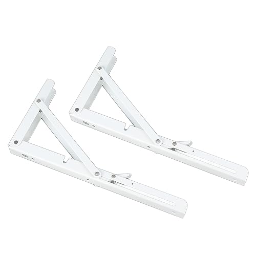 Prateleira Dobrável de 2 Dobradiças, Suporte de Prateleira Dobrável Engrossar Suporte Forte Economia