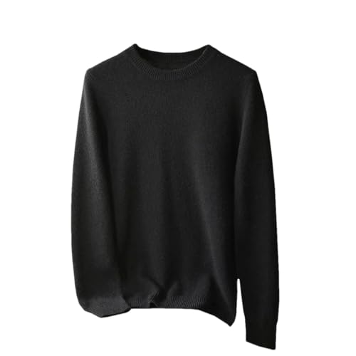 Men's Winter Cashmere Sweater Round Neck Sweater Thick 100 Percent Solid Mountain Pullover Sweater