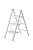 Hasegawa Ladders SJ2.0-3WH Slim Step Stepladder, White