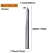 HUHAO 5PCS CNC Engraving Bits, 60 Degree V Bits with 2-Flute Straight Groove 1/8