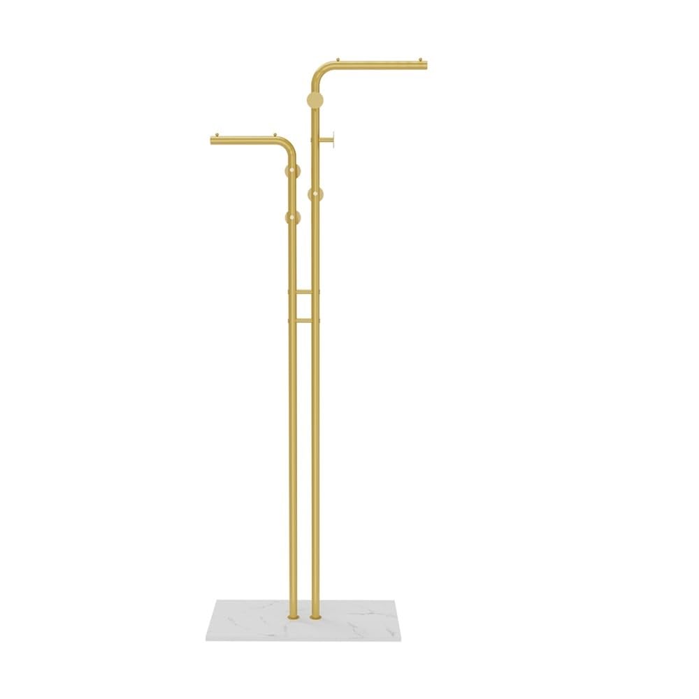 DFHS46JK Hat Rack Metal Coat Rack Stand Hall Tree Clothing With Marble Base For Coats, Scarves, Handbags for Office