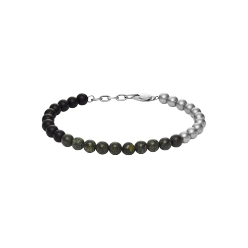 Armani Exchange Herrenarmband aus Edelstahl mit Karabinerhaken- oder Schieberverschluss, 9Lx9Wx7.2Hcm