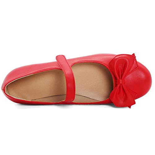 MAVMAX Women's Goth Platform Mary Janes Lolita Wedge Ankle Strap Closed Toe Pumps with Bows4