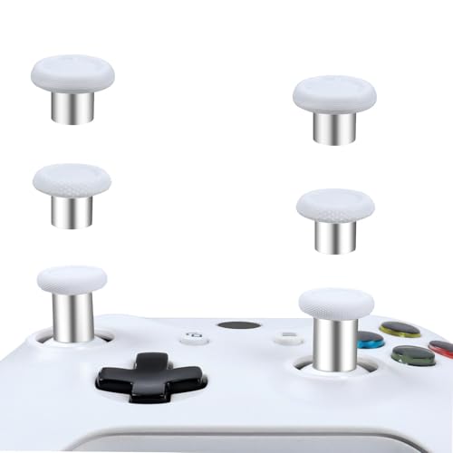 Opatiny Botones de repuesto analógicos 3D de cabeza de hongo de metal para PS4, PS5, Xbox One y Series 2