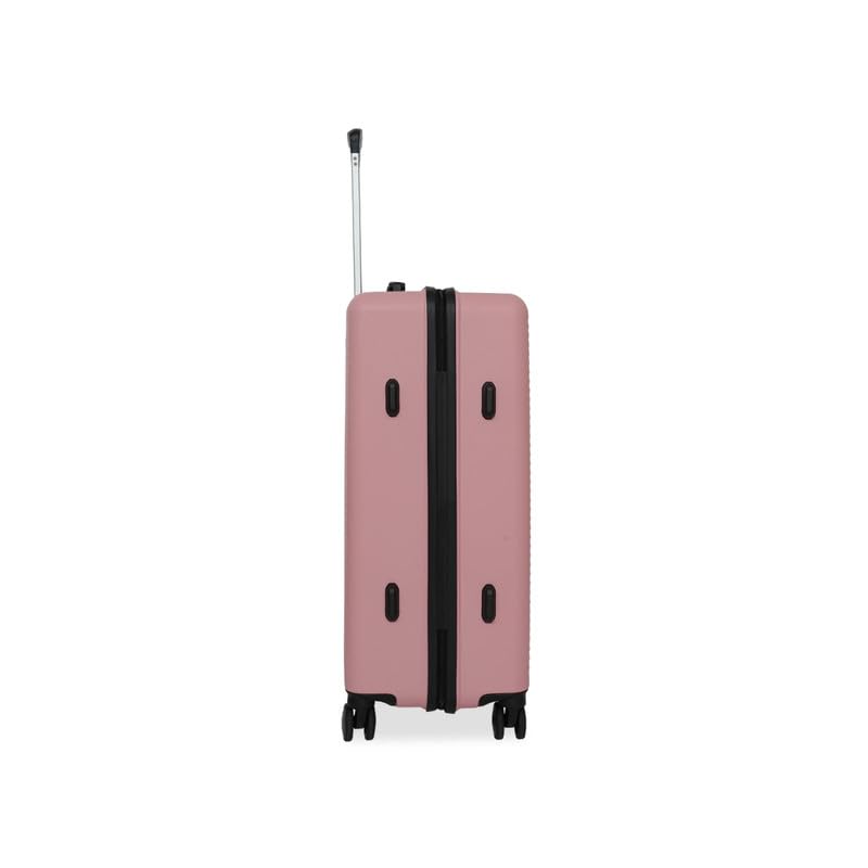 Image of United Colors of Benetton Large Hard Luggage Glide - Rose Pink | PC Check-in Trolley Bag | TSA Lock & 360 Spinner Wheels Suitcase | Telescopic Handle | Water Resistance | 75cm | 114L Capacity