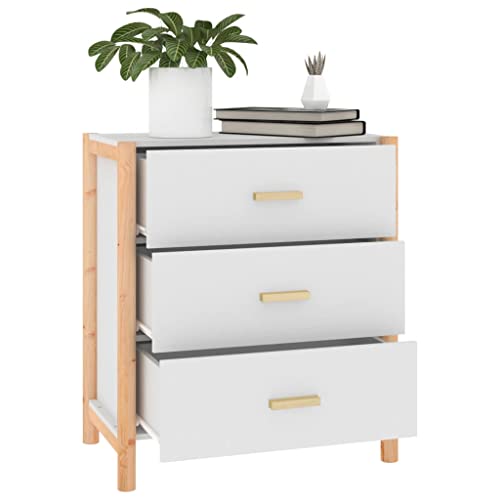 Aparador blanco para salón y pasillo moderno con patas de madera 6