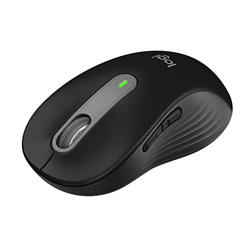 Logitech Signature M650 L Full Size Wireless Mouse – For Large Sized Hands, 2-Year Battery, Silent Clicks, Customizable Side Buttons, Bluetooth, for PC/Mac/Multi-Device/Chromebook – Black