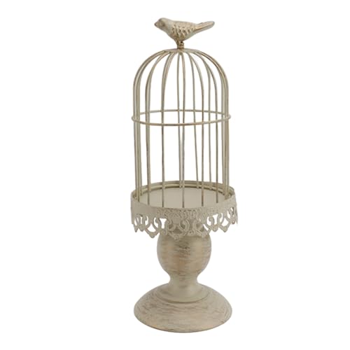 Birdcage Lantern, Decorative Lantern Candle Holder Bird Cage Candle Holder for Tealight Metal Hollow Out Candle Holders Birdcage for Wedding Centerpiece Decoration Home Decor(S)