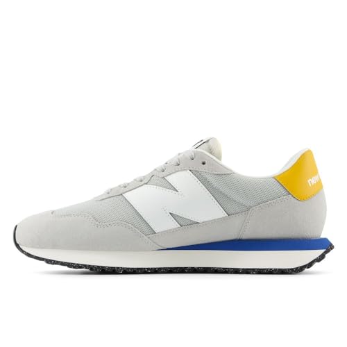 New Balance New Balance Men's 237 V1 Sneaker, Brighton Grey/White/Varsity Gold, 4