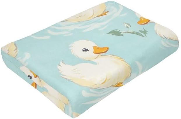 Duck Blanket Warm Plush Duck Flannel Throw Blanket Super Soft Fleece Cozy Fuzzy Ducks Stuffed Animal Blanket Gifts for Kids Teens Adults Room Decor 40"X50" - Image 8
