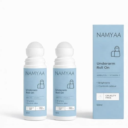 Image of Namyaa Underarm Roll On- AHA BHA & Brightening Complex|Reduces Pigmentation&Odour Deodorant Roll-on - For Women | Pack Of 2