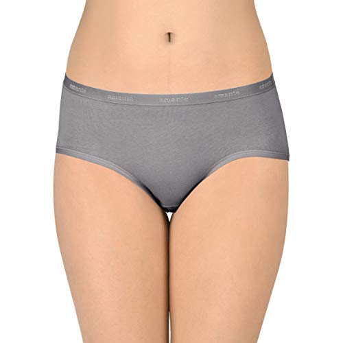 Image of Amante Solid Cotton Low Rise Hipster Panty Pack(Pack of 3)