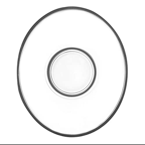 LAV Glass Saucers for Turkish Tea Glasses Set of 6 | Perfect Complement for Turkish Tea Glasses | Elegant Design | Ideal for Serving Turkish Tea | Durable Glass | Dishwasher Safe