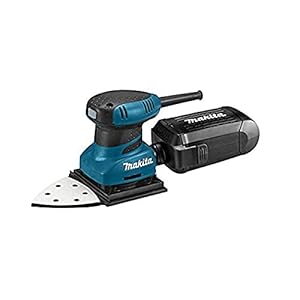 Makita B04565K Schwingschuurmachine, 200 W, 6,5 x 110 mm, Blauw/Zilver, 1 Stuk