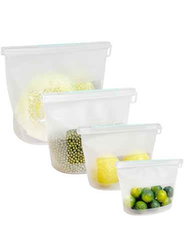 CuLiDing 4-Pack Silicone Storage Bags