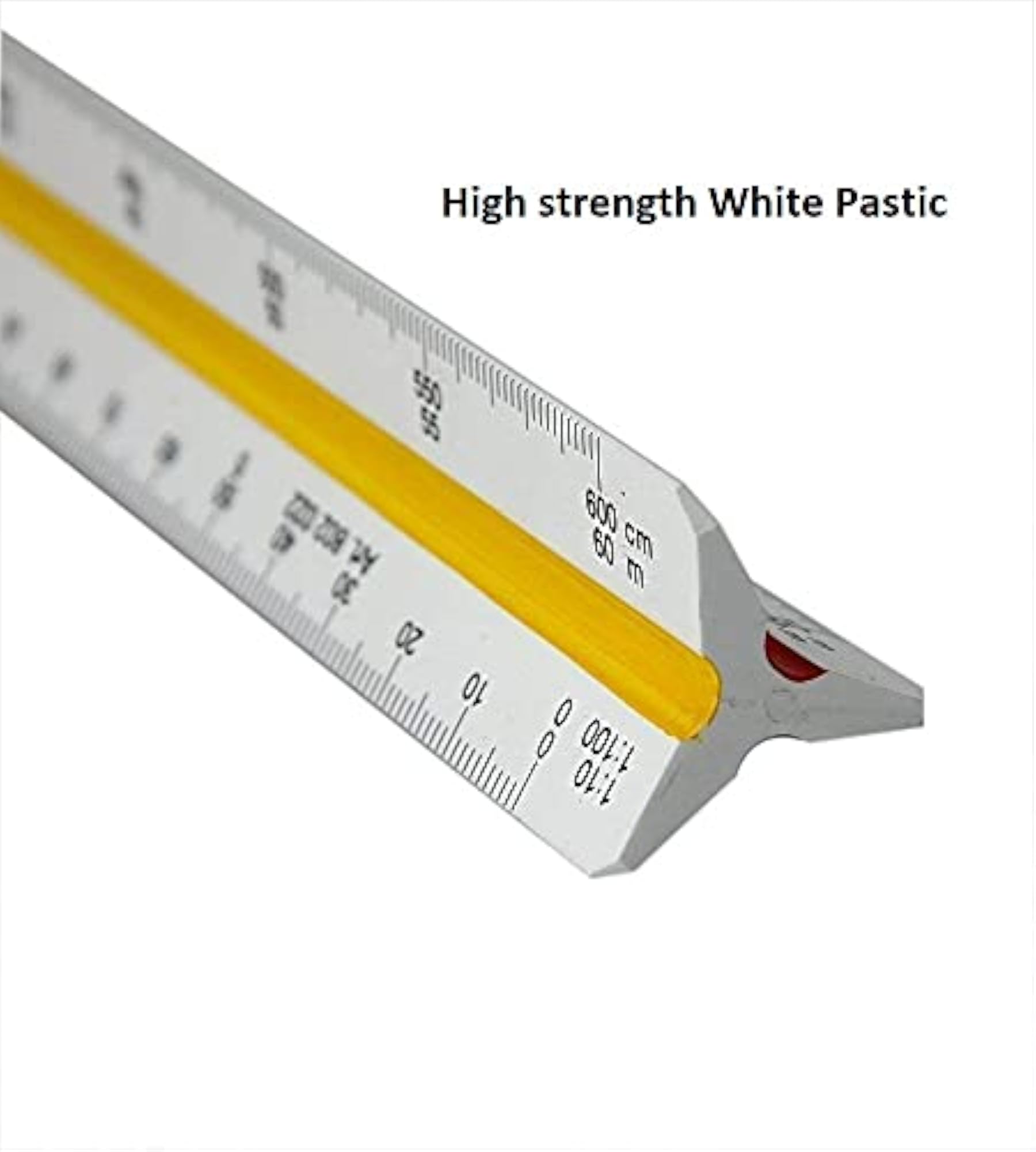 Triangle Scale Ruler, 30 cm Plastic Measuring Tool