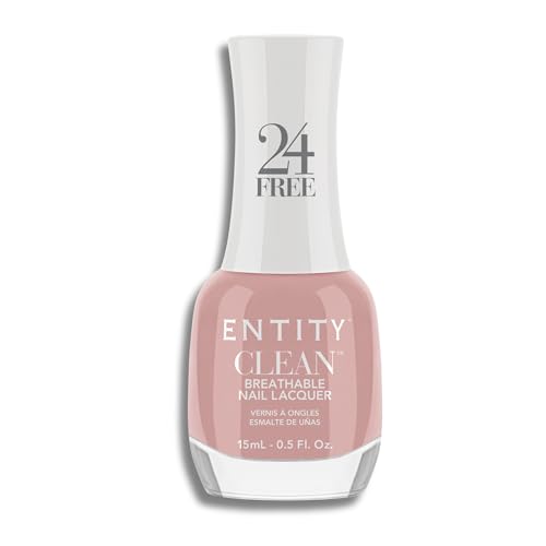 Entity Clean - Pintauñas de Color Breathable | Esmalte de Uñas Secado Rapido y Efecto Gel | Pinta Uñas Larga Duración y Fortalecedor | Esmalte Sin Tóxicos, Natural y Vegano (Dare To Blush)