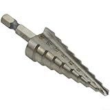 3 brocas escalonadas HSS 4241 con eje hexagonal y flauta recta para perforación precisa de agujeros de varios tamaños para metal, madera y plástico