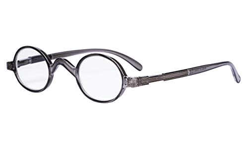Image of Eyekepper Reading Glasses for Men, Large Round Readers Women Oval | Mens Womens Cheaters, Reader Eyeglasses, All-Day Comfort Spring Hinges, Scratch Resistant for Work /Crafts