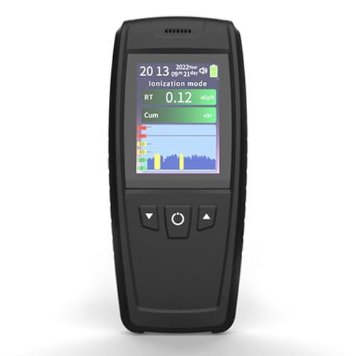 Detector de radiación nuclear portátil con pantalla LCD