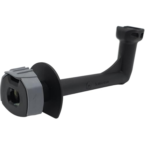 NaschLager HD-Abgang Ausgangsbogen mit Klammer kompatibel mit Kärcher K3 K4 Ersatzteil schwarz für Hochdruckreiniger Schnellanschluss Verbindung Hochdruckschlauch 122×51 mm