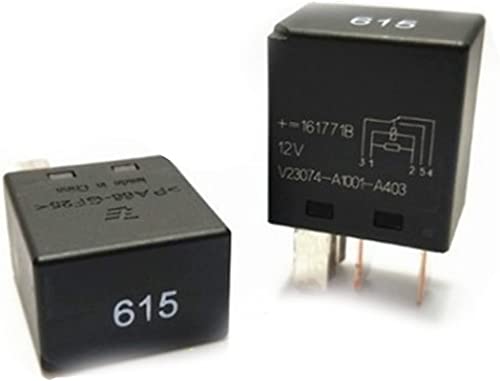 Relé automotriz de 25A y 5 pines modelo V23074-A1001-A403 para sustitución en caja de fusibles