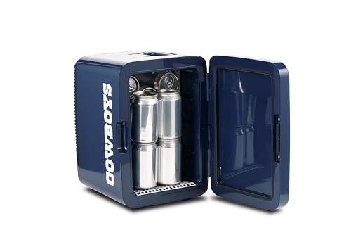 Image of Ukonic NFL Dallas Cowboys 15-Can Mini Fridge 10L - AC /DC Powered, Official Team Colors & Logo, Portable Cooler for Tailgates, Home, Office, or Car