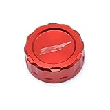 Material: Aluminium CNC BGGZZG Hinten Zylinder Bremsflüssigkeitsbehälter Abdeckkappe/Fit for Yamaha YZF-R1 2009-2014 YZF-R6 2006-2014 R6 R1 YZF Motorrad-Zubehör (Color : Red)