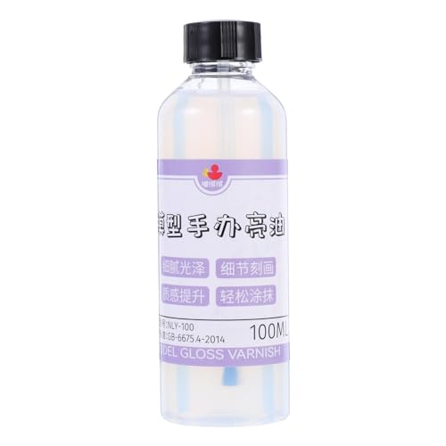 OSALADI Polymer Clay Tools Air Dry Clay Varnish 100ml Model Figure Glaze Softener Anti-Crack Waterproof Brush