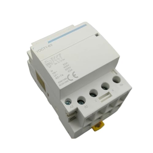 TOCT1 4P 63A 2NC 2NO 220V Coil 400V~ 50/60HZ Din Rail Household Ac Modular Contactor 1Pcs
