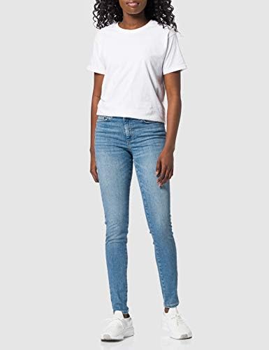 Pieces Women's PCDELLY SKN MW LB124-BA/NOOS BC Jeans, Light Blue Denim,  S/32: Buy Online at Best Price in UAE - Amazon.ae