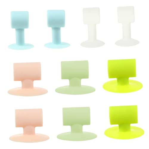 STOBOK 10 Piezas parachoques de la manija de la puerta soporte de alambre soporte para cable protector de pared door stopper almohadilla de choque de la puerta tope silencioso