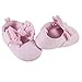 Gerber Baby Crib Shoes Newborn Infant Girls Mary Jane 0-9 Month, Pink Bow, 6 9 Months