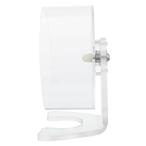 ifundom 1Pc Transparent Silent Hamster Exercise Wheel Small Running Machine for Gerbils and Squirrels Durable Plaything for Healthy Pet Activity