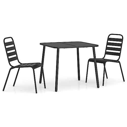 Ensemble de salle à manger de jardin table et chaises terrasse - 3