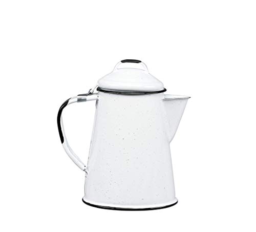 WARMCOOK CINSA-315599-Cafetière Théière acier émaillé-2 tasses-Blanc
