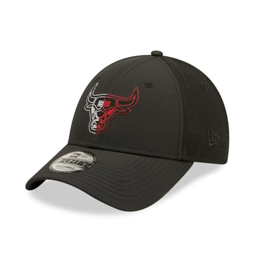 New Era NBA 9FORTY Gorra Chicago Bulls Mesh Back Black, Negro , Talla única