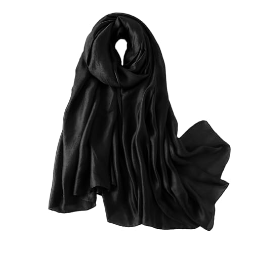 ZMC Women Solid Color Scarf, Long Lightweight Wraps Shawl Summer Sun-proof Beach Shawl Wrap Soft Fashion Scarf for Dresses