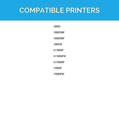 Ld Compatible Toner Cartridge Replacement For Dell Color Laser 1250C 1350 1760 High Yield (2 Black, 2 Cyan, 2 Magenta, 2 Yellow, 8-Pack) #TOP6