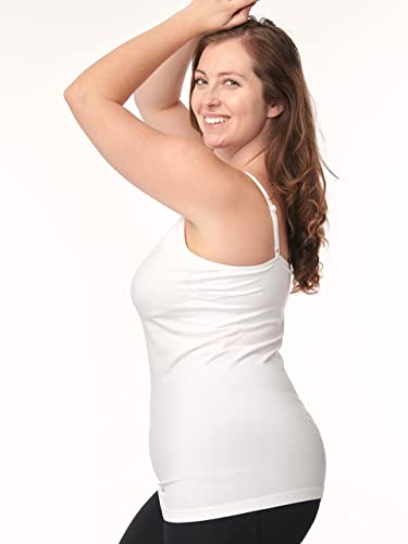 Under Control Women Maternity Camisole(3Pack Size Small) Nursing Tank Tops Breastfeeding Seamless Built In Bra Nursing Shirts #TOP3
