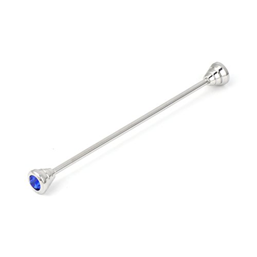 Xuniu Camisa para Hombre Cuello Pin Corbata Corbata Clip Corchete Broche Barra Barbell Lapel Stick - Plateado