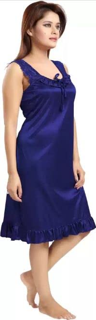 Image of Women's Satin Short Babydoll Nighty