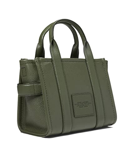 Image of Marc Jacobs The Leather Small Tote Bronze Green One Size